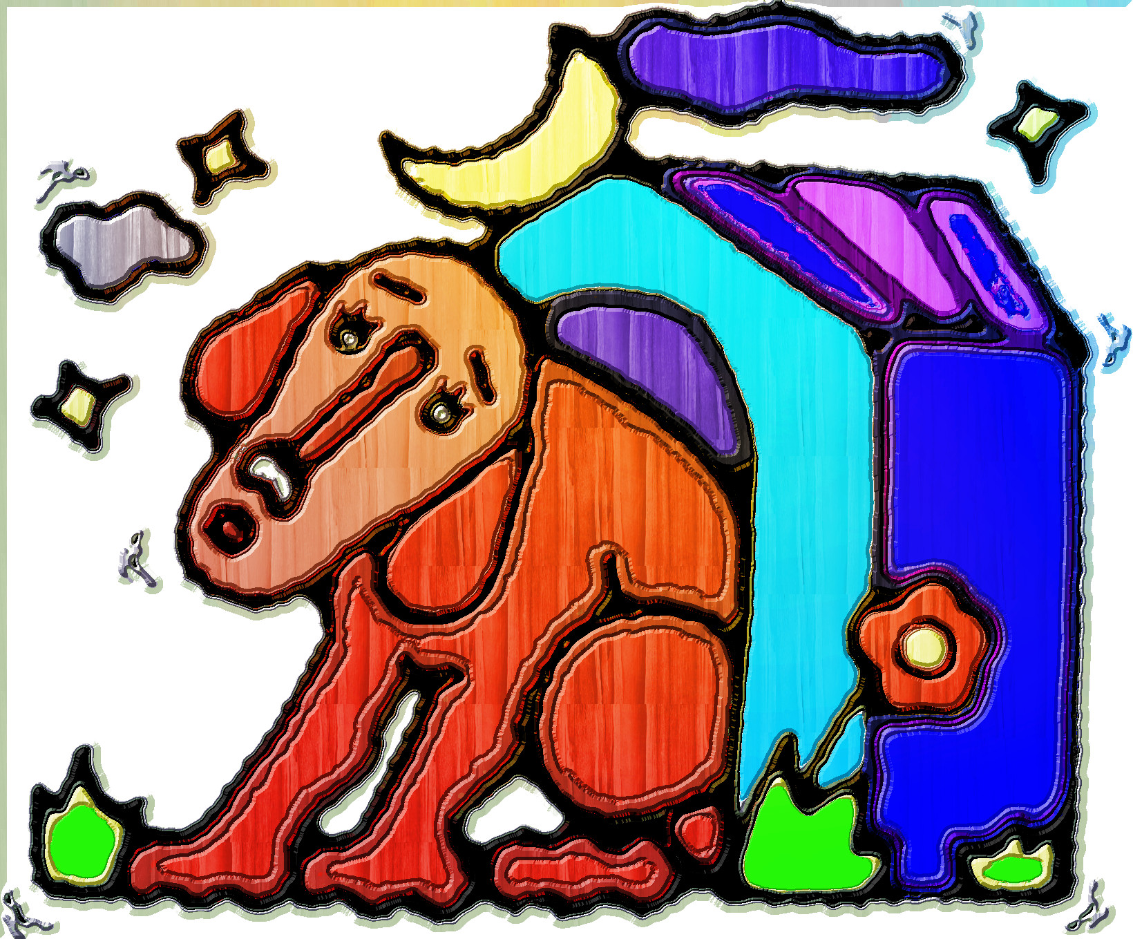 Clip-A-007, white balanced, RGB stretched, Texturized (colours=16; texture=wood35).jpg