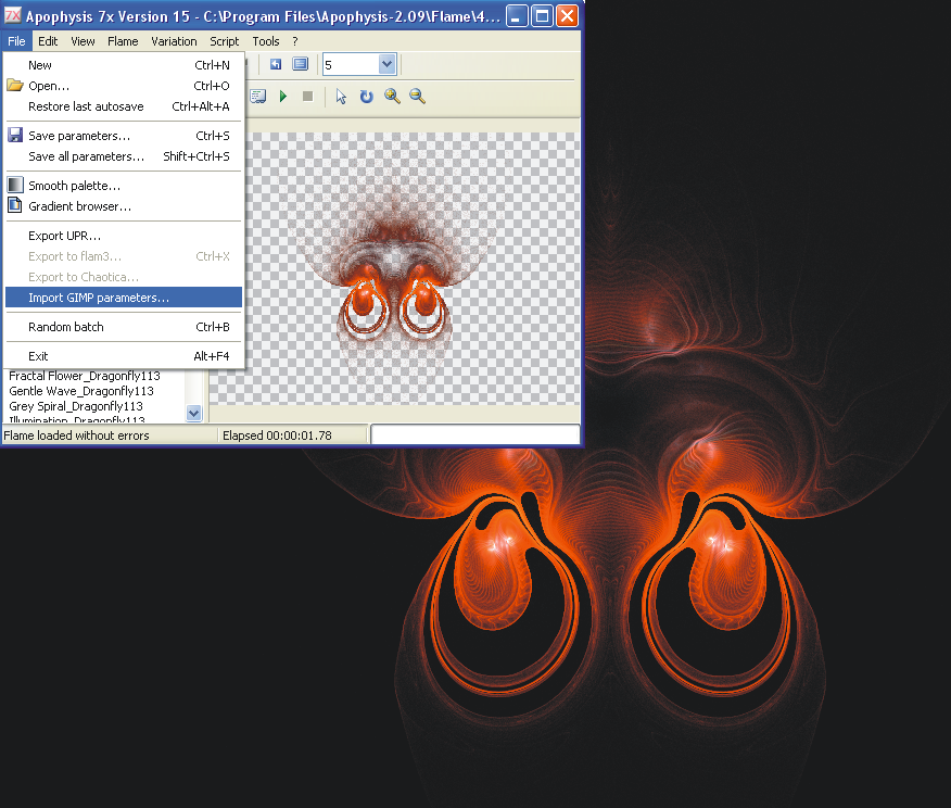 Apophysis § Gimp.png