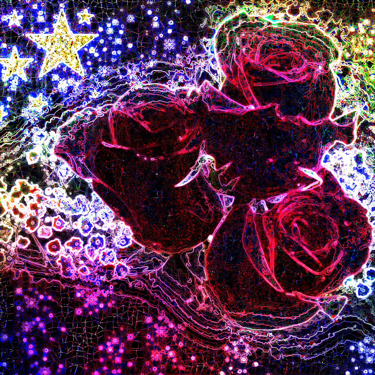 Structure Details (coloured wireframe) on 3roses-400.png