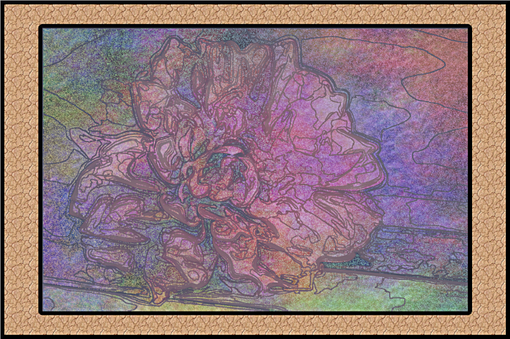 DiegoGimpEval-2.9 Mosaic.Flower with frame.jpg
