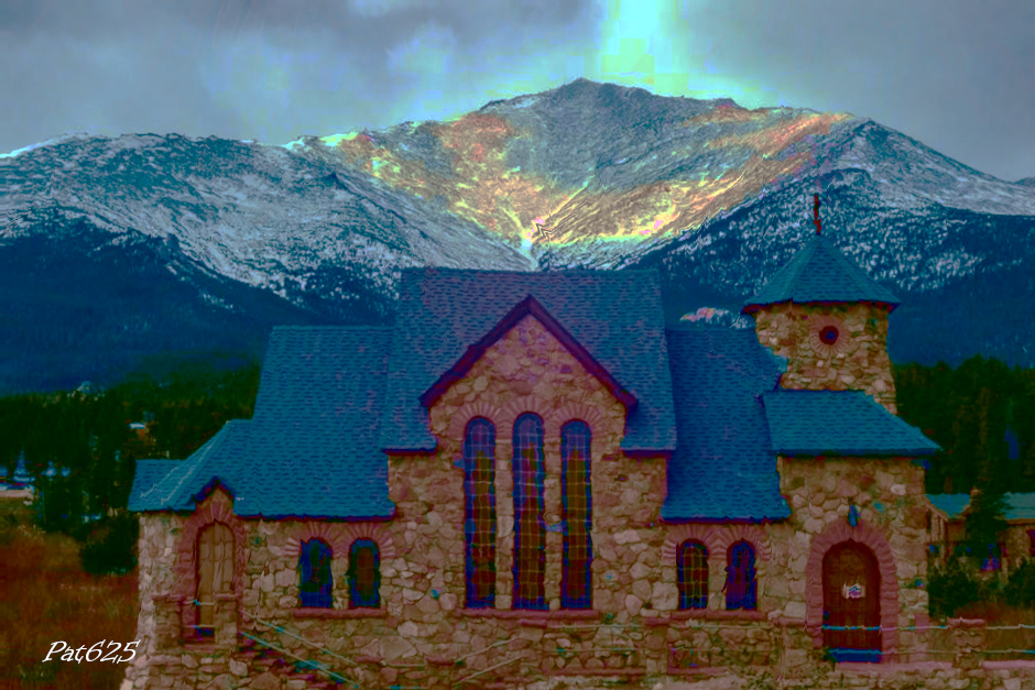 DN_PhotoToPainting.Impasto 11.Stone Bldg. Mountain.JPG