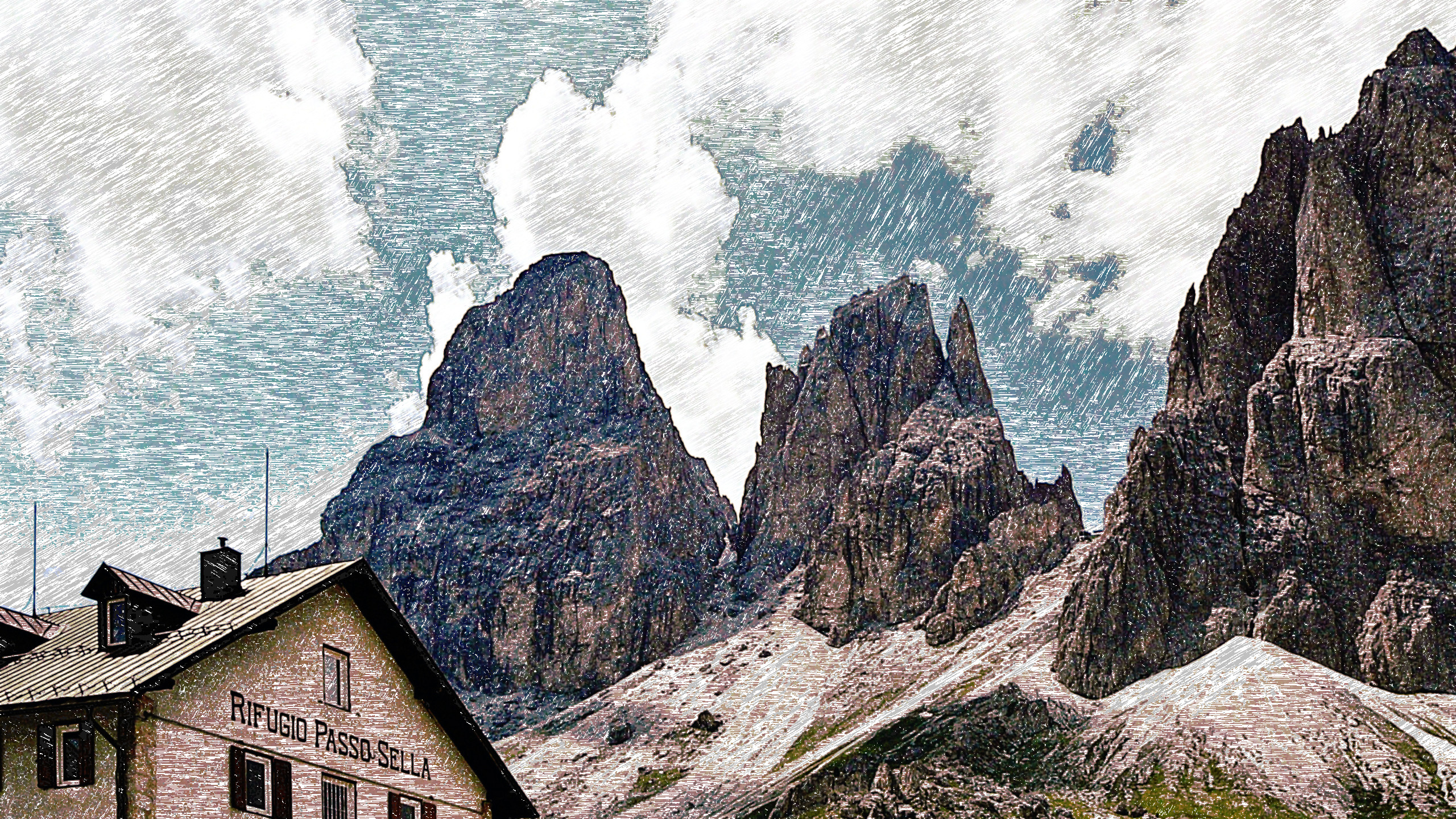 2019-04-04 21-09-04 Dolomiti_2011_Pana_20110711_396 as an ink-pen drawing (4 areas),LightenOnly.jpg