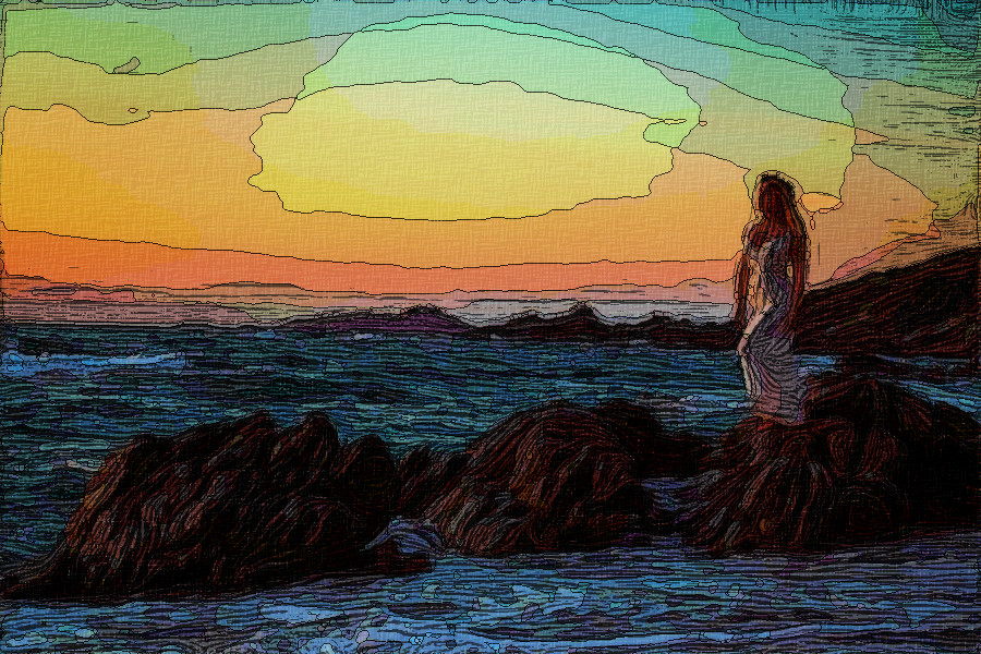 2020-02-03 10-08-28siren_of_the_sea___sardinia_2019_by_gestiefeltekatze_ddpig2j-fullview posterized, bordered, engraved using 9 colours and option=Edges.jpg