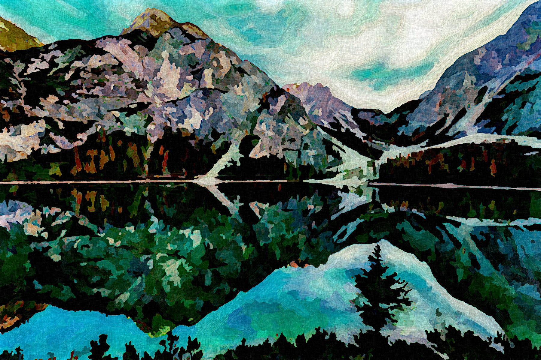 2021-09-15 17-36-45 pexels-francesco-ungaro-1525041 with JVID effect P (Fake Acrylic Paint Effect) Arlequin using size 24.jpg