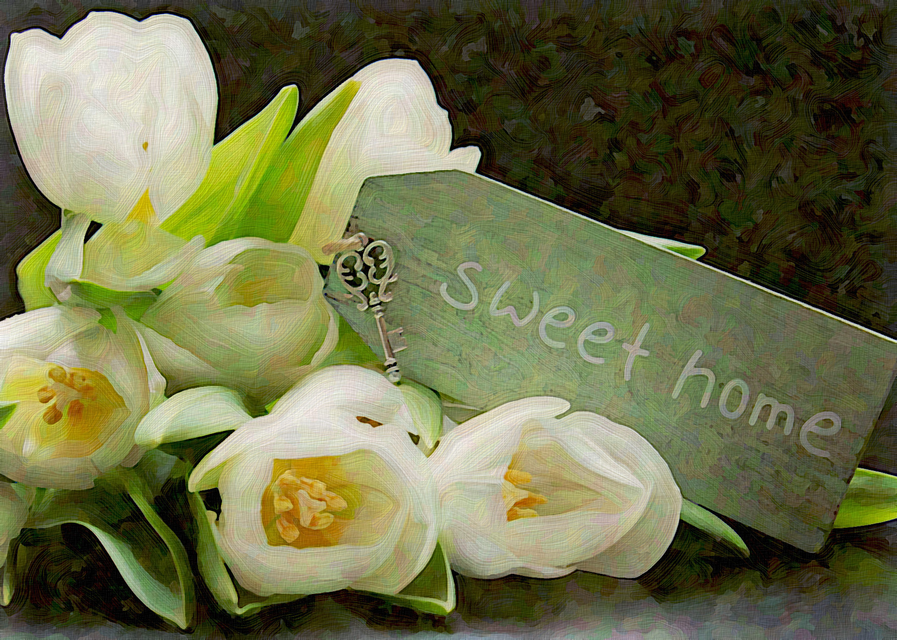 2021-09-21 14-28-49 tulips-2091616_1920 with JVID effect P (Fake Acrylic Paint Effect) Arlequin @24 using size 8.jpeg