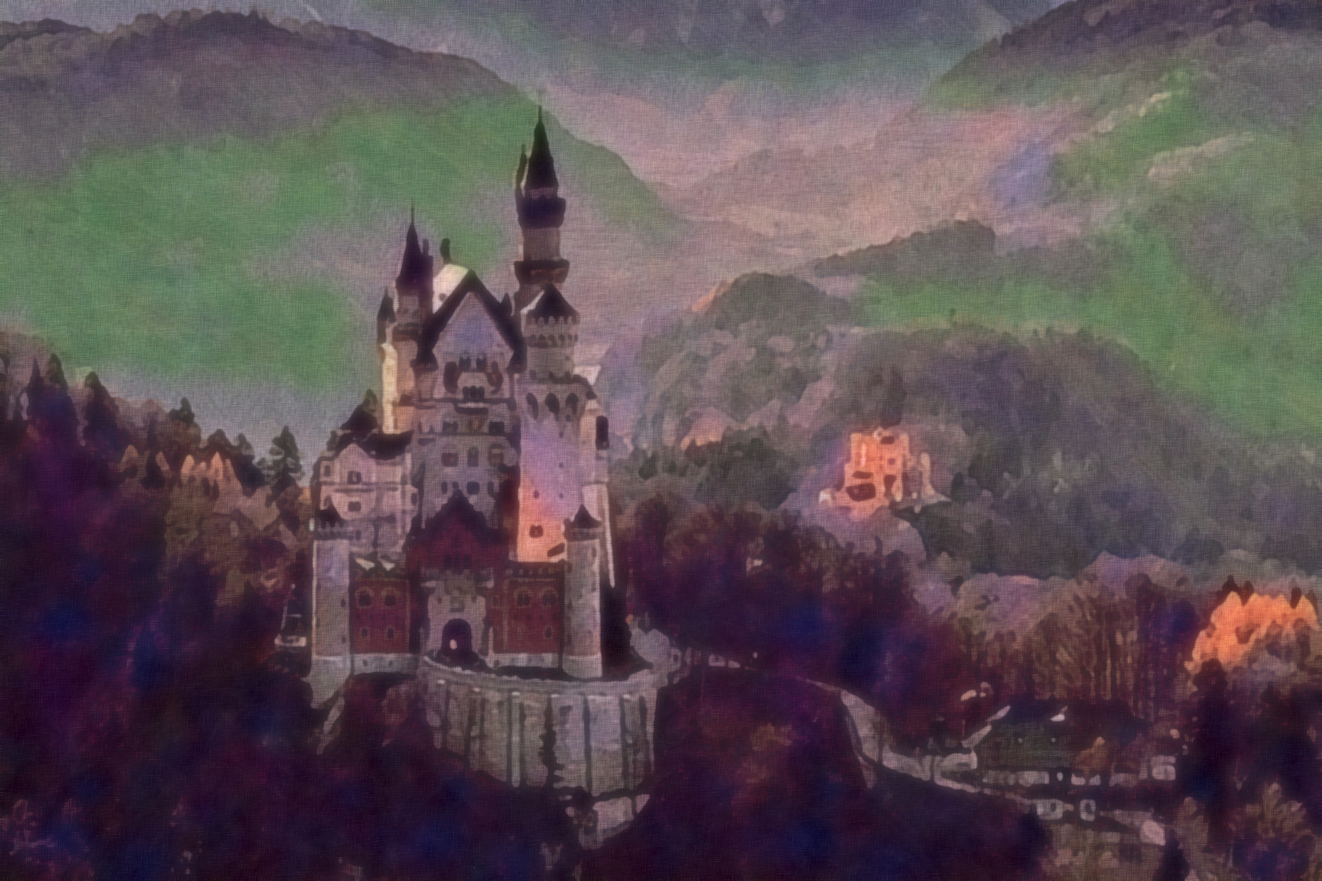 2023-10-29 19-11-18 neuschwanstein-2602208, as a free paint (2023), patterns set=FFLS_, 16 colours, texture soft, top pattern crystal, posteffect boost chroma.jpg