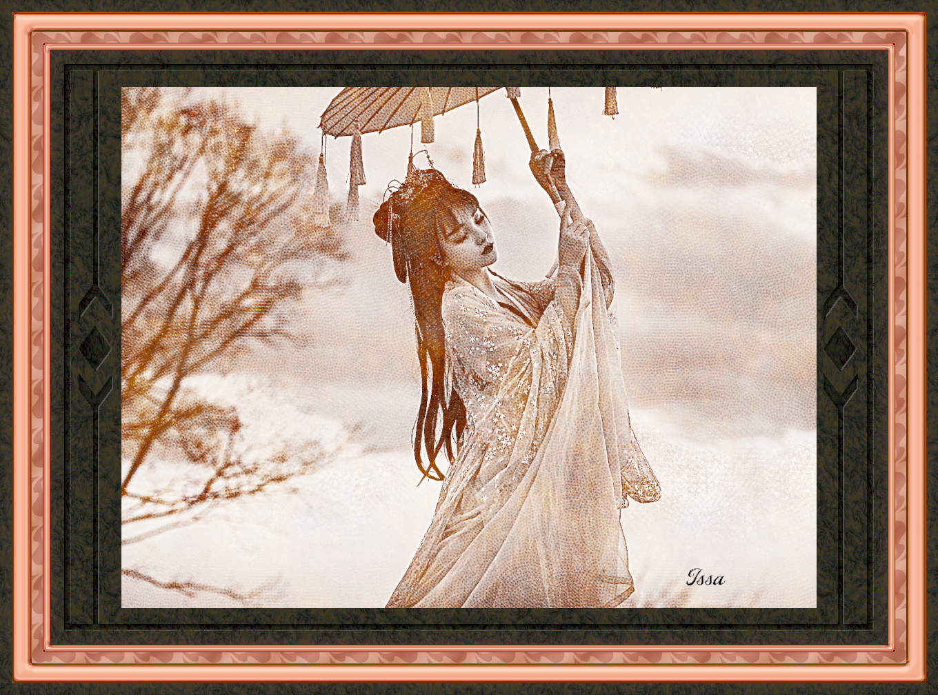 Framed_woman-umbrella_CrossSketchArt_Color_Issa.jpg