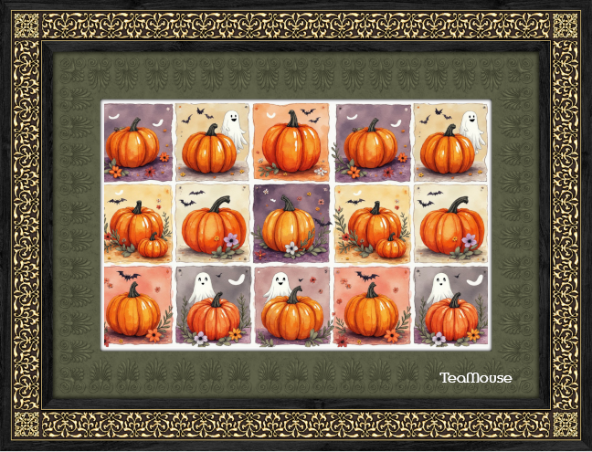GC - 7 x 11  Black Halloween Avocado Gold Old Floral - 01.png
